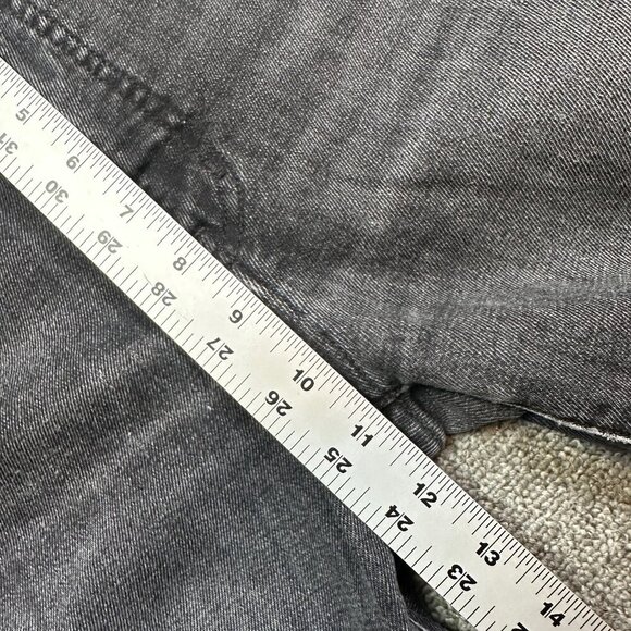 Rivet & Thread Madewell Cali Demi-Boot Jeans Raw Hem in Dark Grey Wash Size 26 - Picture 4 of 8